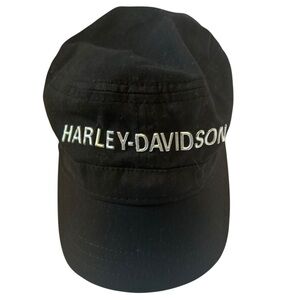 Harley Davidson Black Logo Cap Adjustable Biker Hat